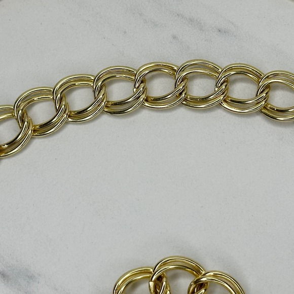 Baby Phat Vintage Y2K Gold Tone Metal Chain Link Belt OS One Size - Picture 15 of 16